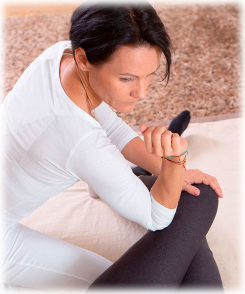 Shiatsuposition mit Patientin